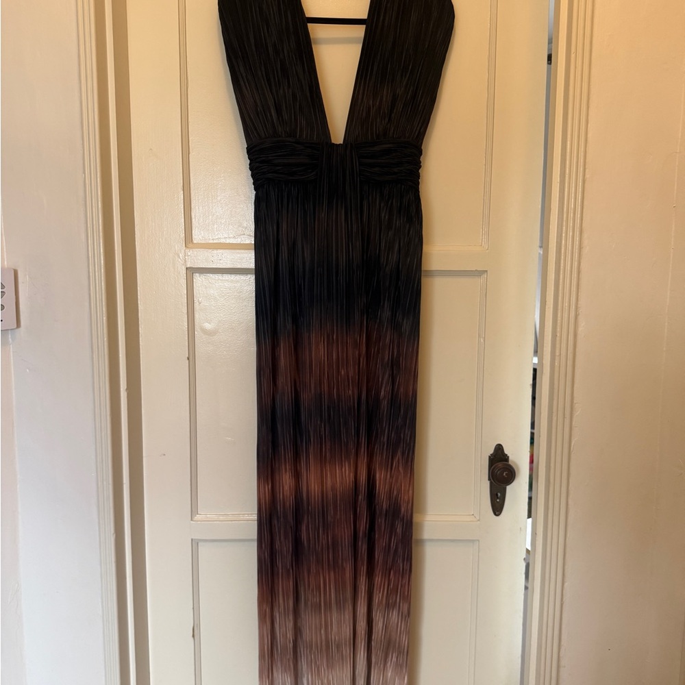 Sabina Musayev Black and Brown Ombré Maxi Dress - Picture 7 of 7